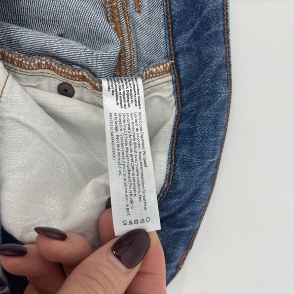 Eileen Fisher High Rise Medium Wash Straight Leg Denim Jeans Womens Size 6 - Picture 7 of 11